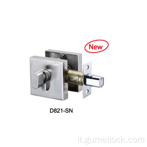 Blocco deadbolt quadrato in ottone a 5 pin